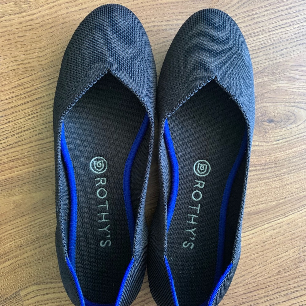 Rothy’s size 8.5 black solid flats